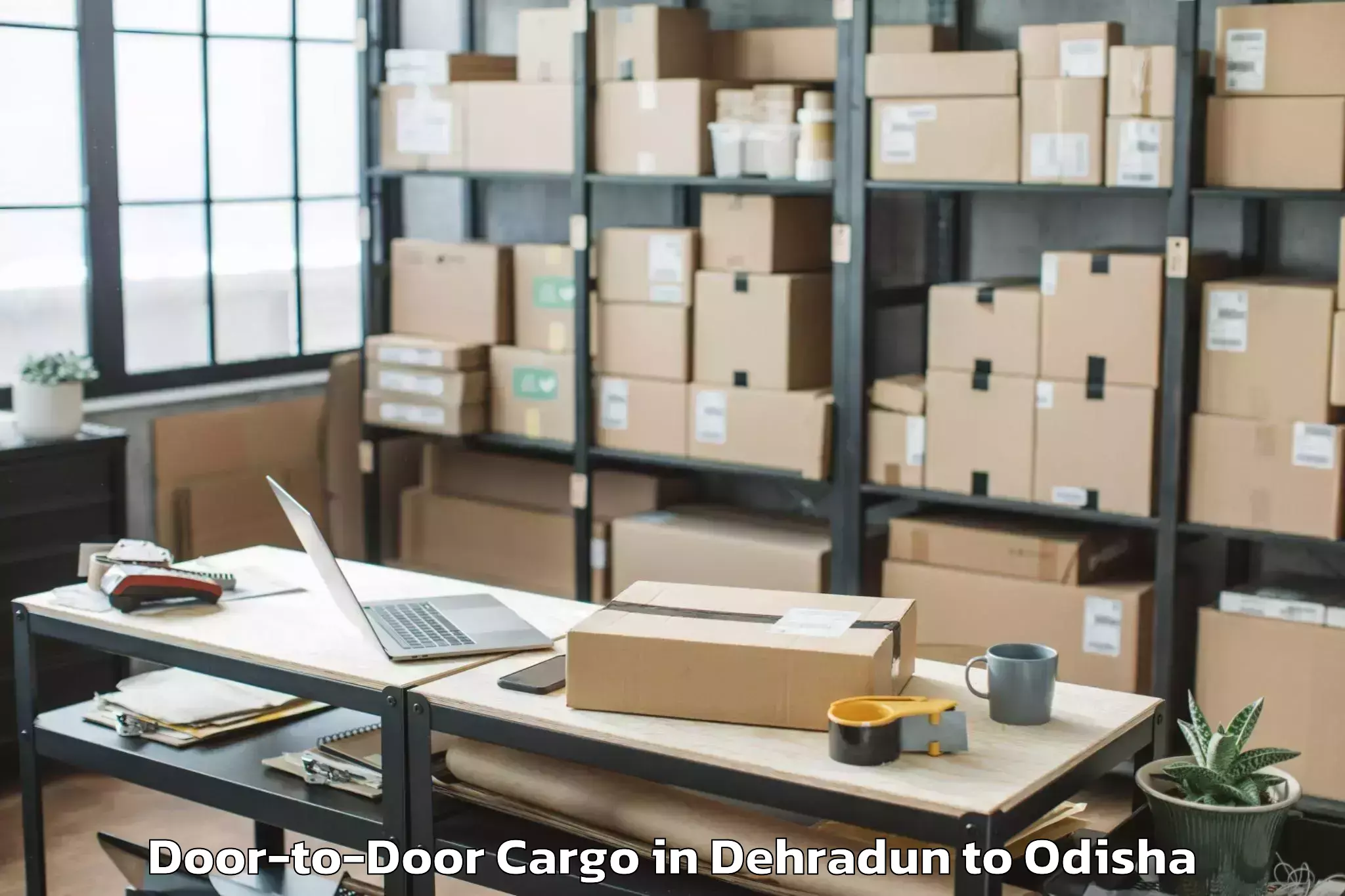 Leading Dehradun to Kaptipada Door To Door Cargo Provider